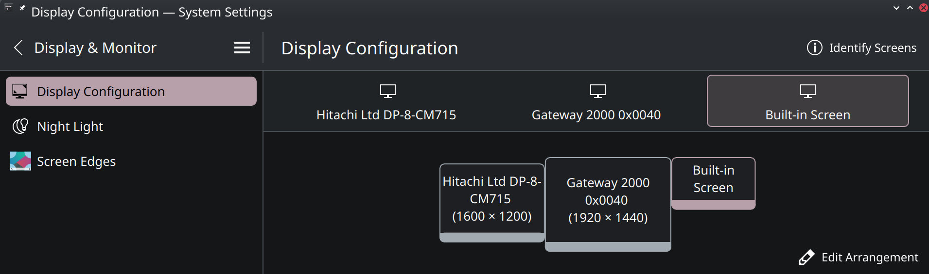 alt text: Incomplete depiction in KDE System Settings